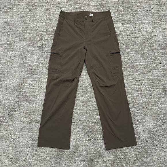 L.L.Bean Pants Mens 31x29 Brown Nylon Stretch Hiking Cargo Outdoor Cresta - Picture 1 of 10